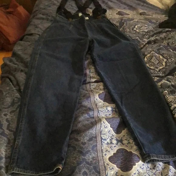 Vintage Ferretti suspenders jeans - Picture 3 of 8